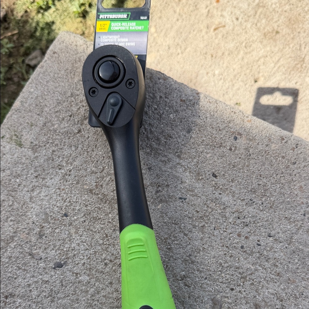 Quick-Release 1/2" Ratchet with Green Handle
